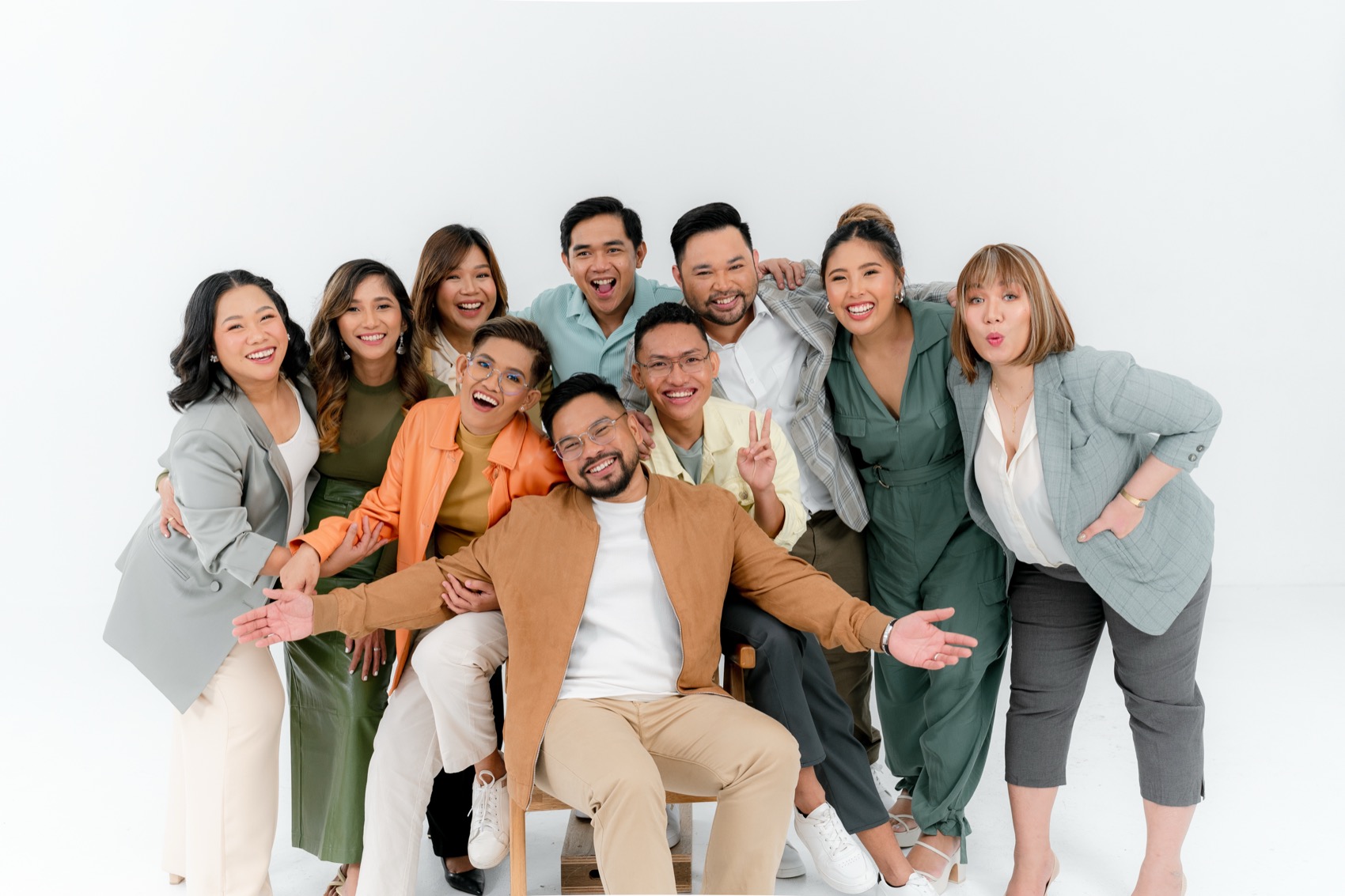 Dave Visaya with the people he builds alongside