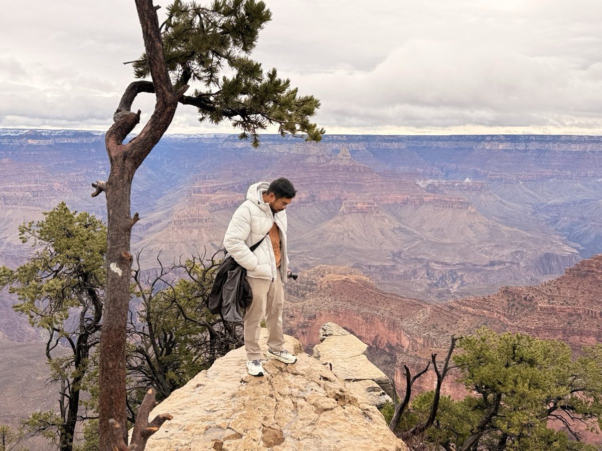 On the edge at the Grand Canyon